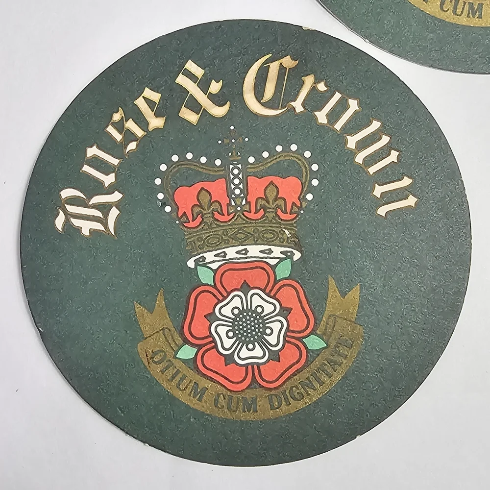 5 Epcot Rose & Crown 1982-1986 Beer‎ Coasters Beermat Beer Mat UK Disney